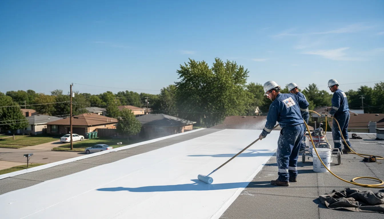 Commercial roof coating in Allison, TX near me